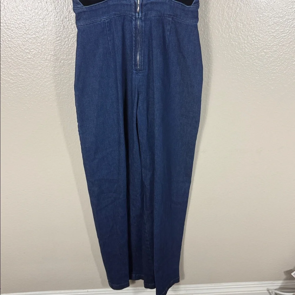 Sezane Salopette Rosalie Denim Overalls - Picture 8 of 10